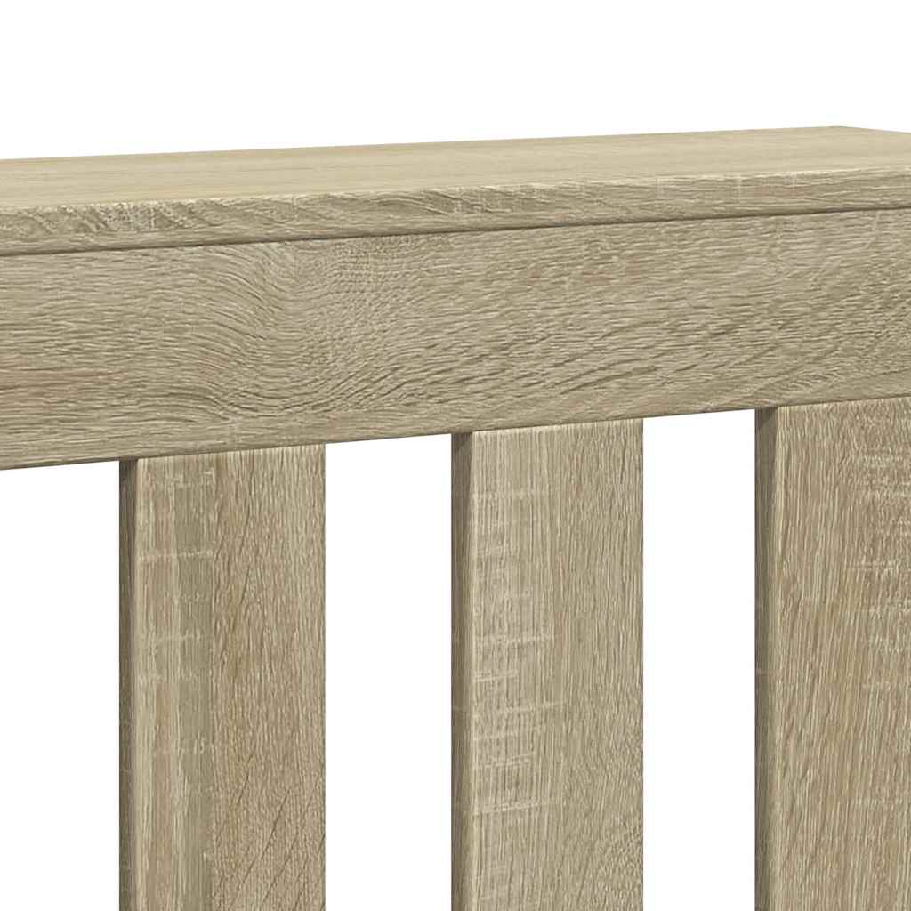 radiatorskjuler 205x21,5x83,5 cm konstrueret træ sonoma-eg