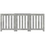 Radiatorcover Betongrå 205 x 21,5 x 83,5 cm Konstrueret træ
