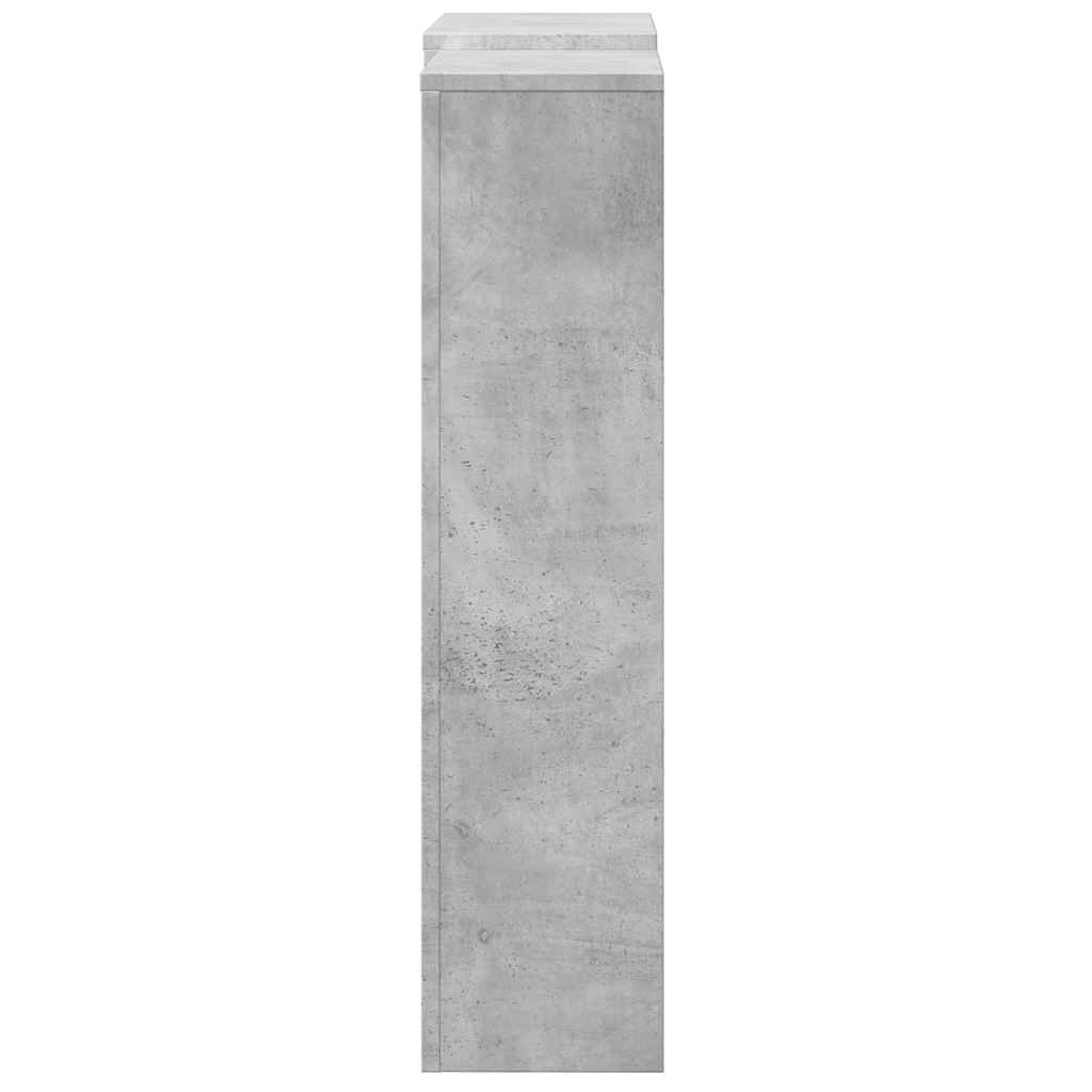 Radiatorcover Betongrå 205 x 21,5 x 83,5 cm Konstrueret træ