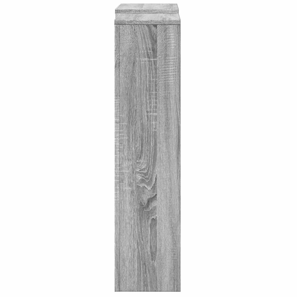 radiatorskjuler 205x21,5x83,5 cm konstrueret træ grå sonoma-eg