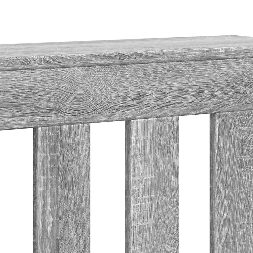 radiatorskjuler 205x21,5x83,5 cm konstrueret træ grå sonoma-eg