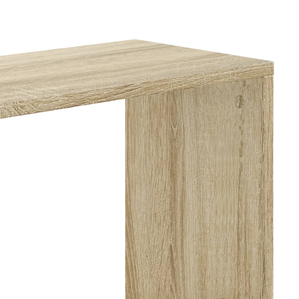 bogreol 45x23,5x162,5 cm 5 hylder konstrueret træ sonoma-eg