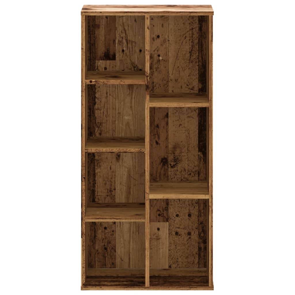 bogreol 50x25x105 cm konstrueret træ antikt træ