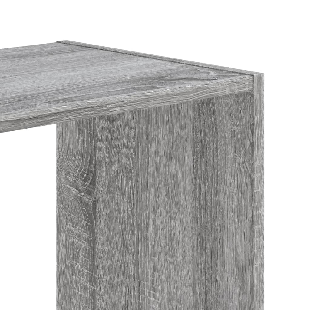 skab 68,5x32x75 cm konstrueret træ grå sonoma-eg