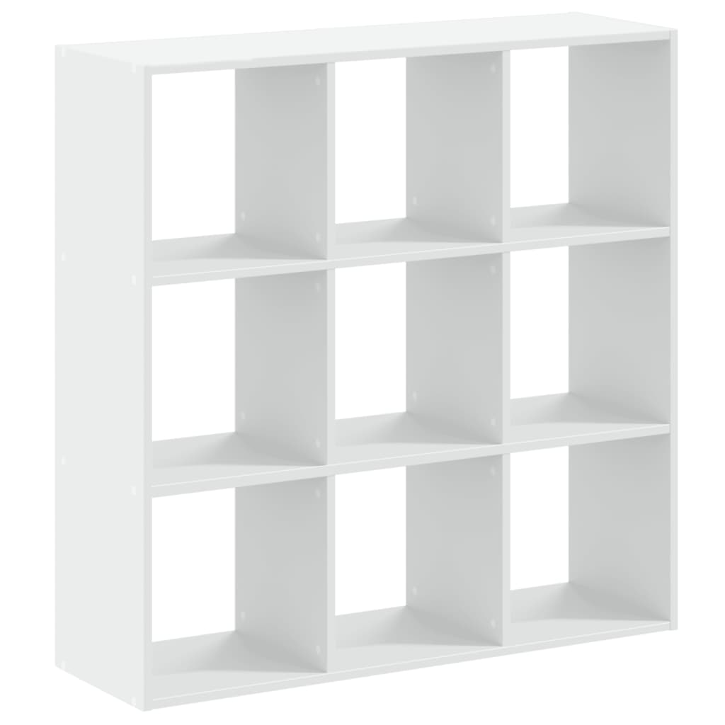 bogreol 102x32x102 cm konstrueret træ hvid