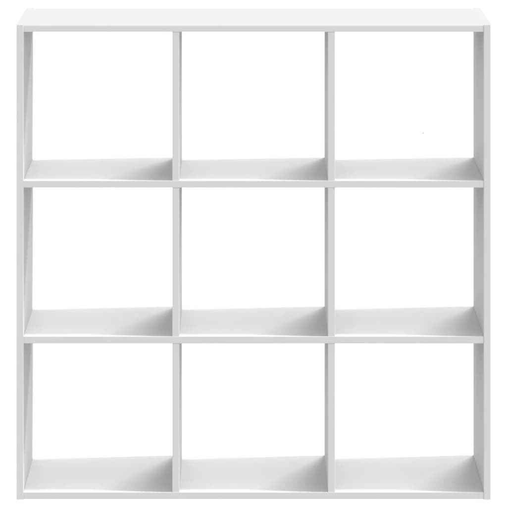 bogreol 102x32x102 cm konstrueret træ hvid