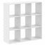 bogreol 102x32x102 cm konstrueret træ hvid