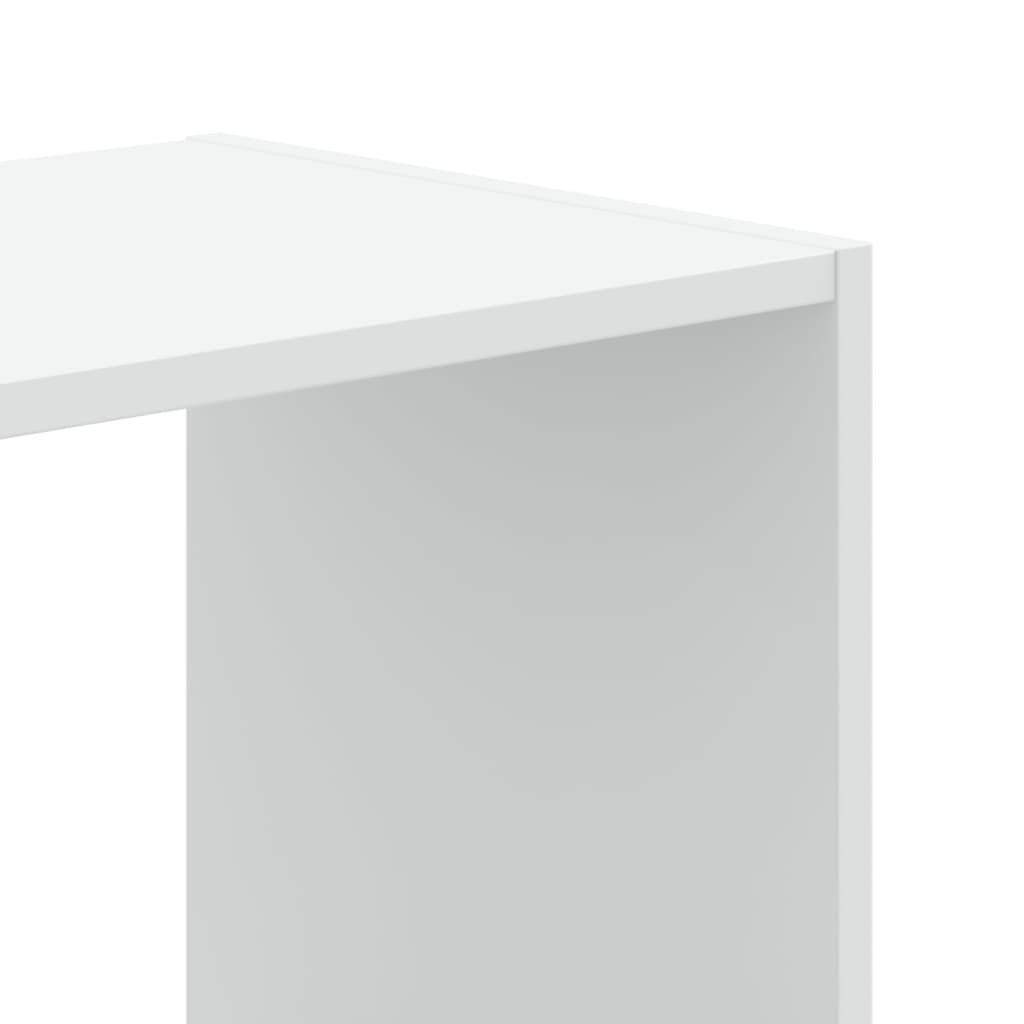 bogreol 102x32x102 cm konstrueret træ hvid