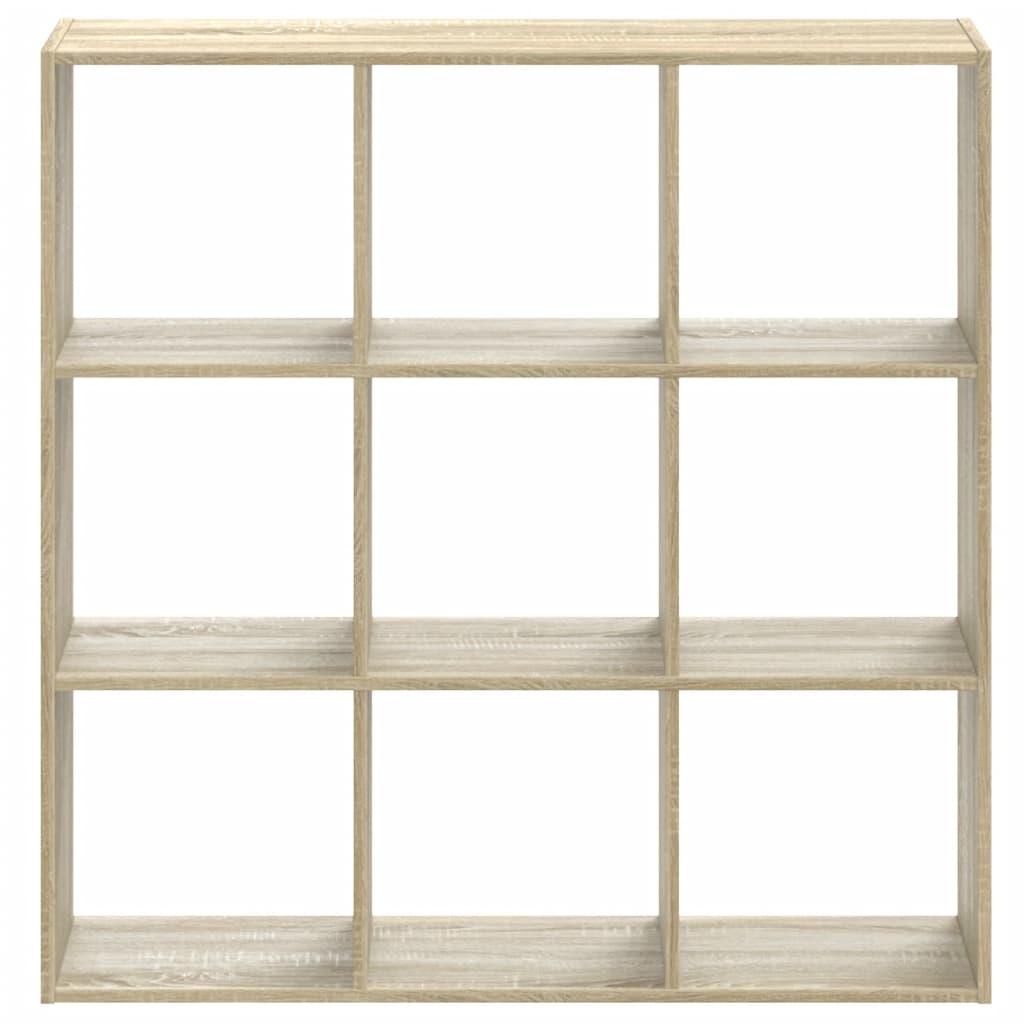 bogreol 102x32x102 cm konstrueret træ sonoma-eg