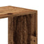 bogreol 102x32x102 cm konstrueret træ antikt træ