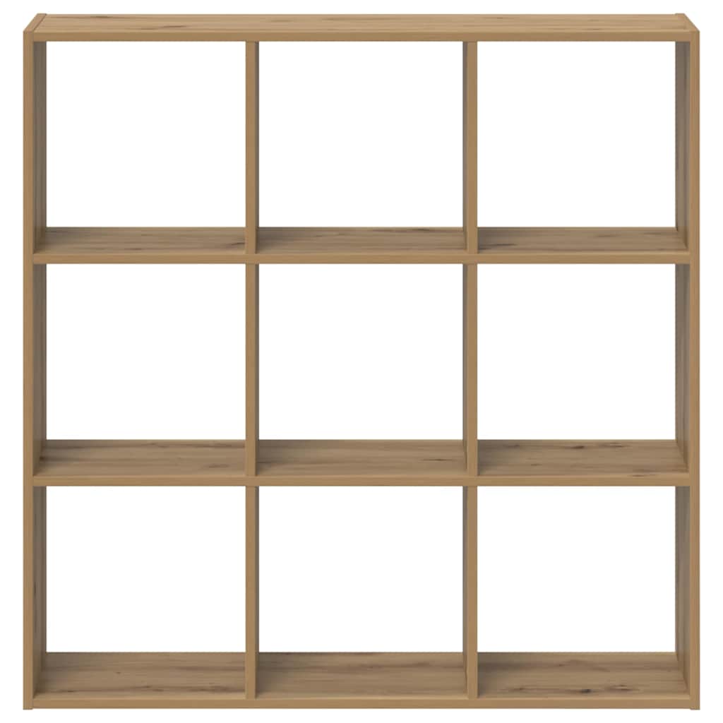 bogreol 102x32x102 cm konstrueret træ egetræsfarve