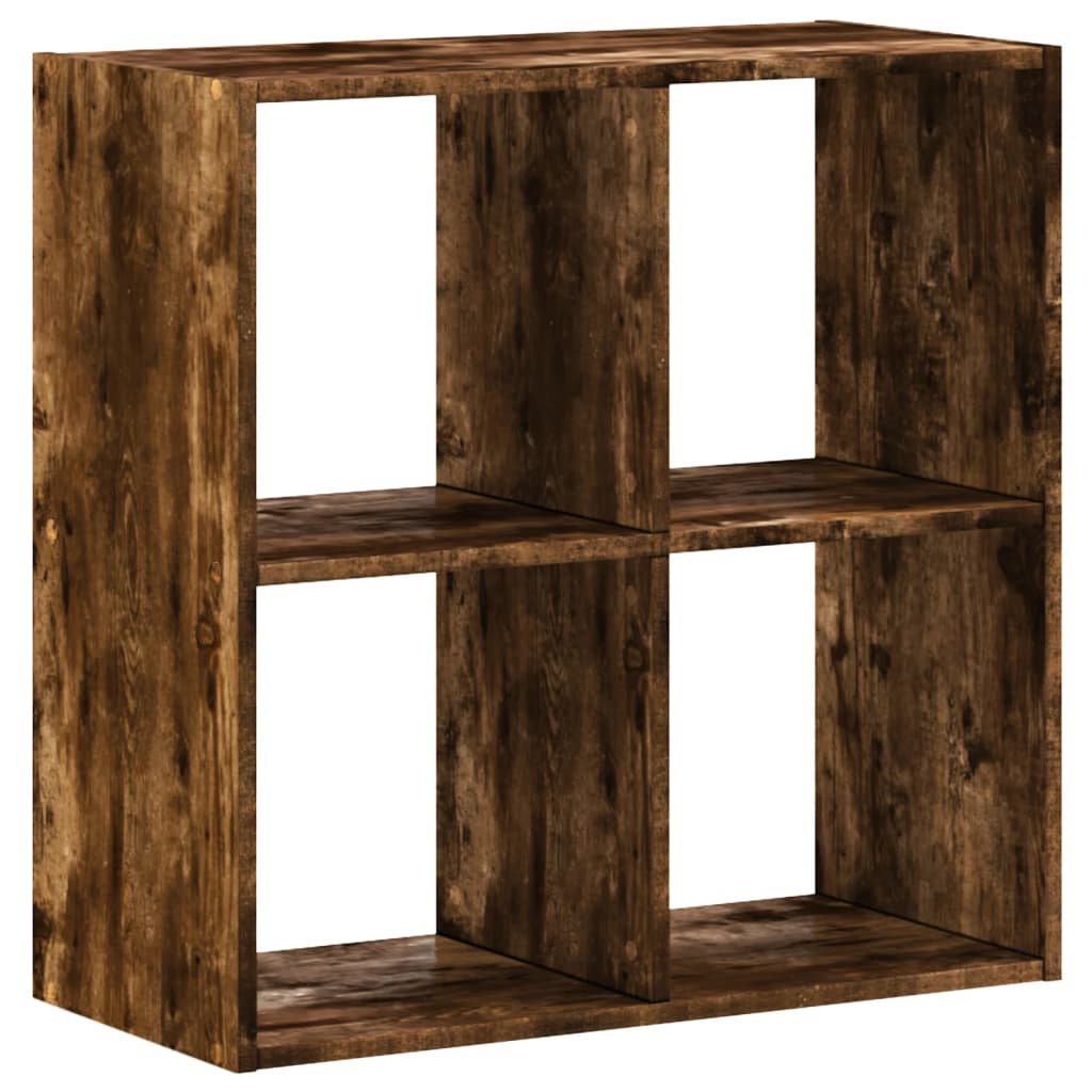 skab 68,5x32x68,5 cm konstrueret træ røget egetræ