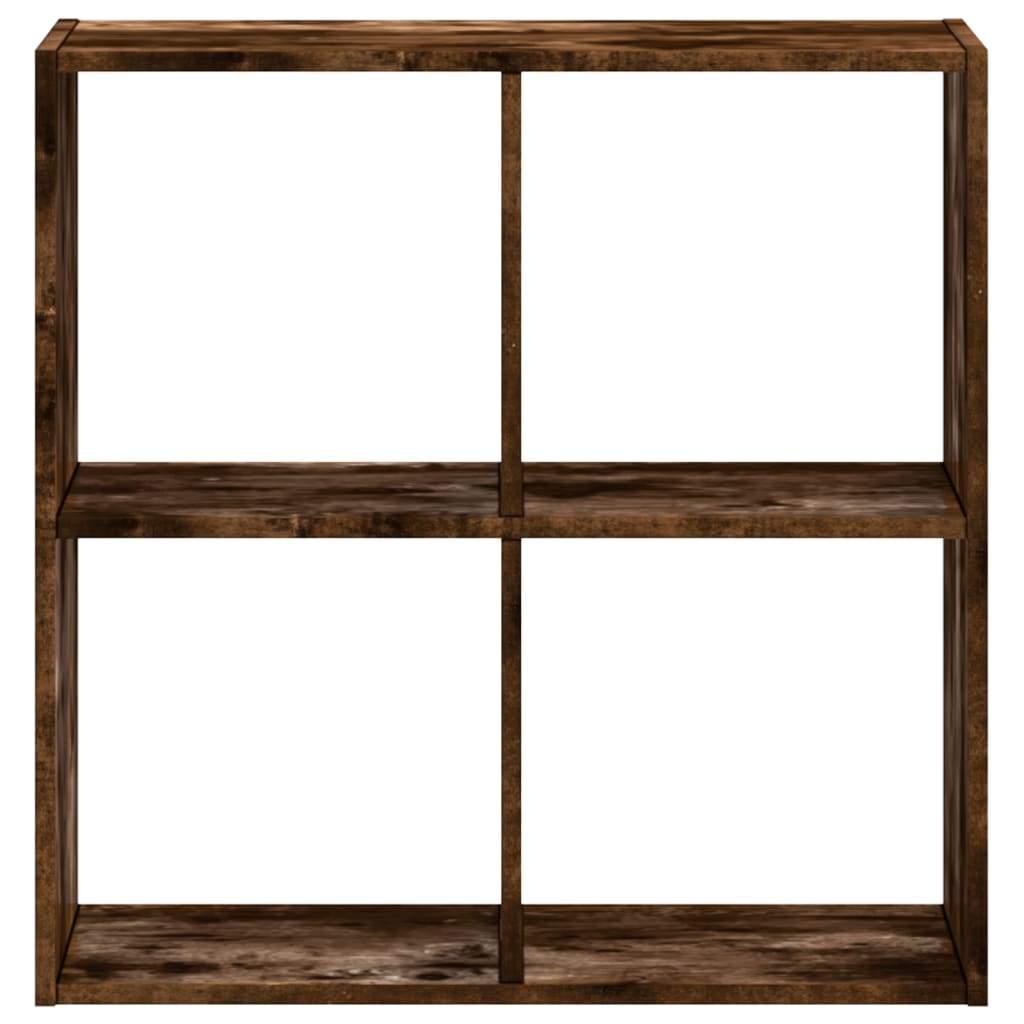 skab 68,5x32x68,5 cm konstrueret træ røget egetræ