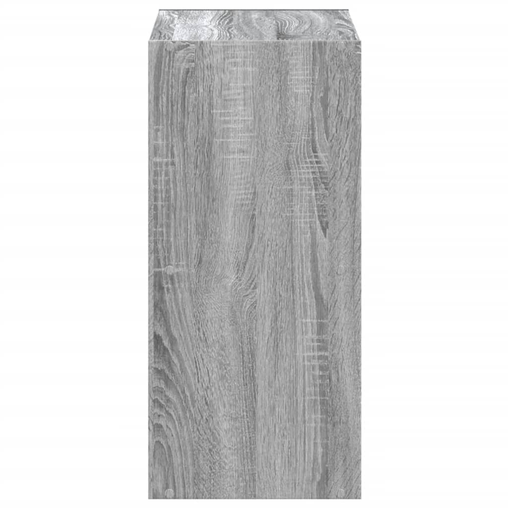 skab 68,5x32x68,5 cm konstrueret træ grå sonoma-eg