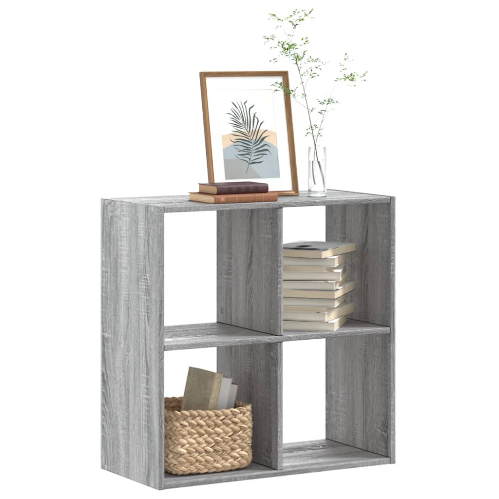 skab 68,5x32x68,5 cm konstrueret træ grå sonoma-eg