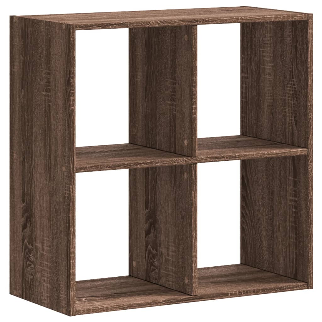 skab 68,5x32x68,5 cm konstrueret træ brun egetræsfarve
