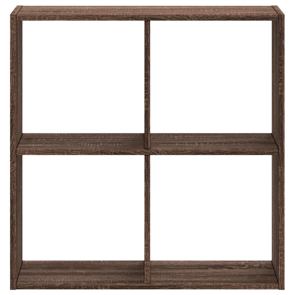 skab 68,5x32x68,5 cm konstrueret træ brun egetræsfarve