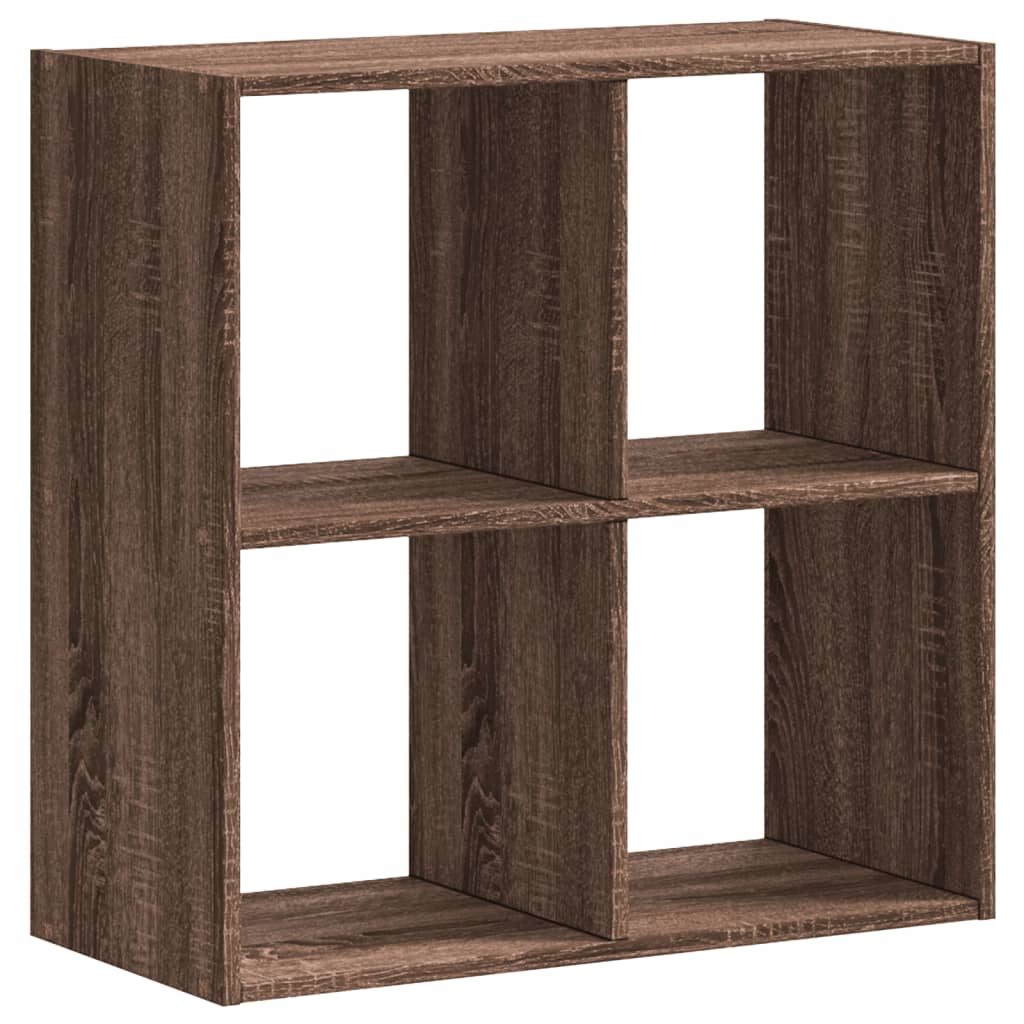 skab 68,5x32x68,5 cm konstrueret træ brun egetræsfarve