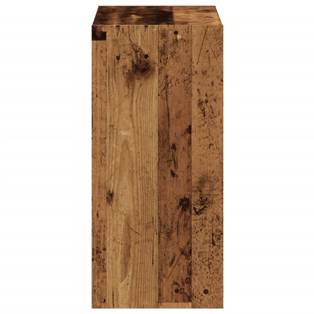 skab 68,5x32x68,5 cm konstrueret træ antikt træ