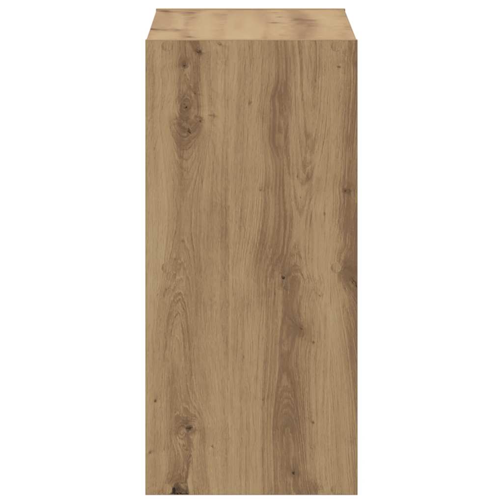 skab 68,5x32x68,5 cm konstrueret træ egetræsfarve