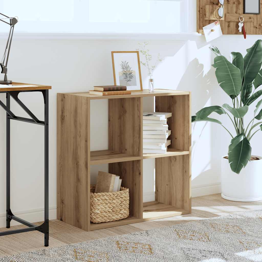 skab 68,5x32x68,5 cm konstrueret træ egetræsfarve