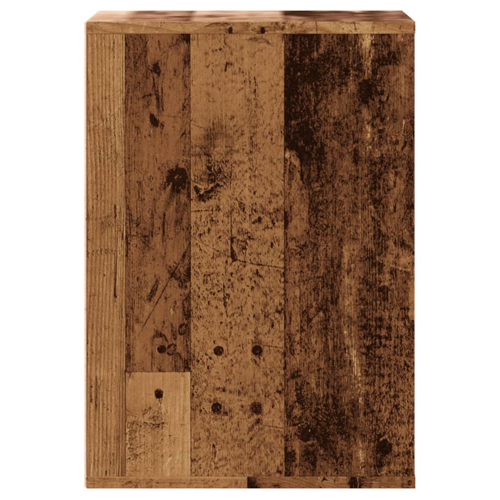 kommode til hjørne 40x41x58 cm konstrueret træ antikt træ