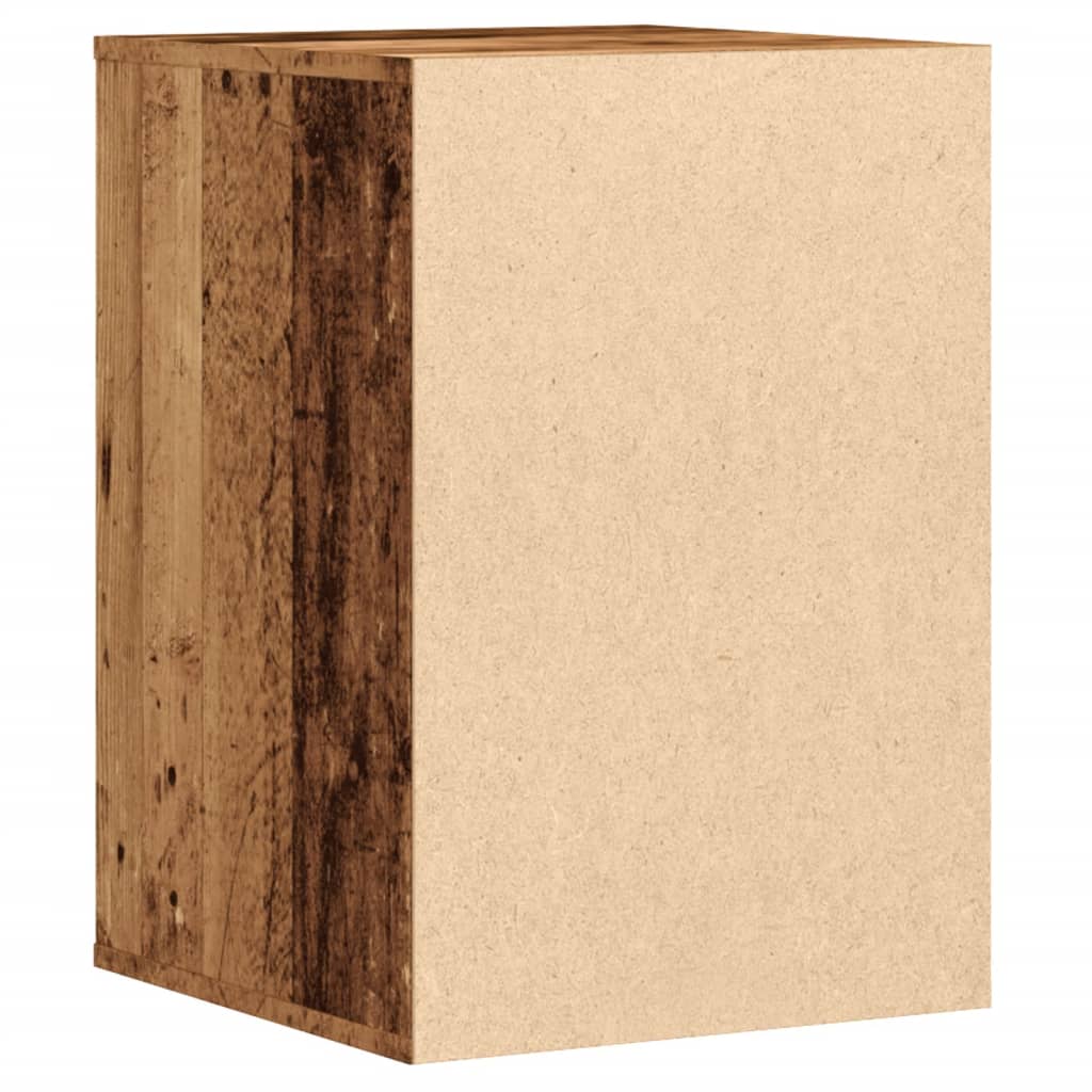 kommode til hjørne 40x41x58 cm konstrueret træ antikt træ