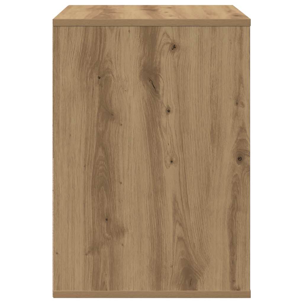 kommode til hjørne 40x41x58 cm konstrueret træ egetræsfarve
