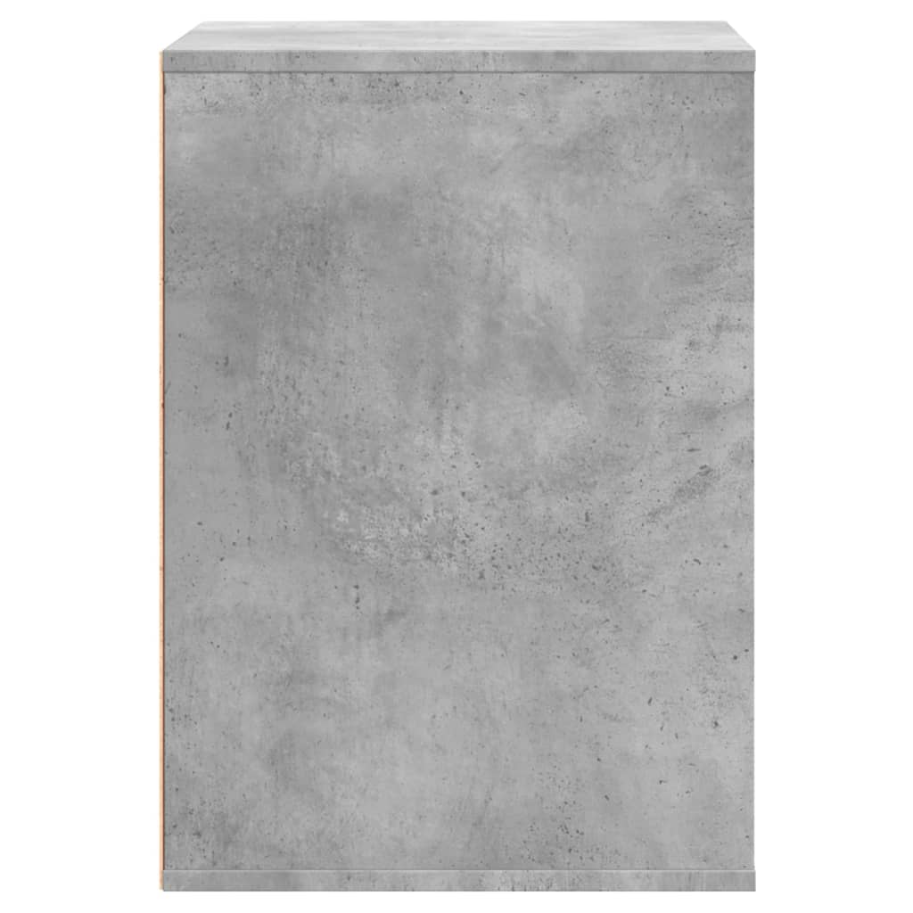 kommode til hjørne 60x41x58 cm konstrueret træ betongrå