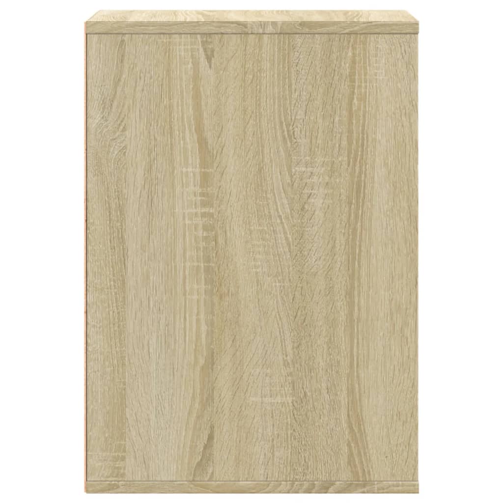 kommode til hjørne 80x41x58 cm konstrueret træ sonoma-eg