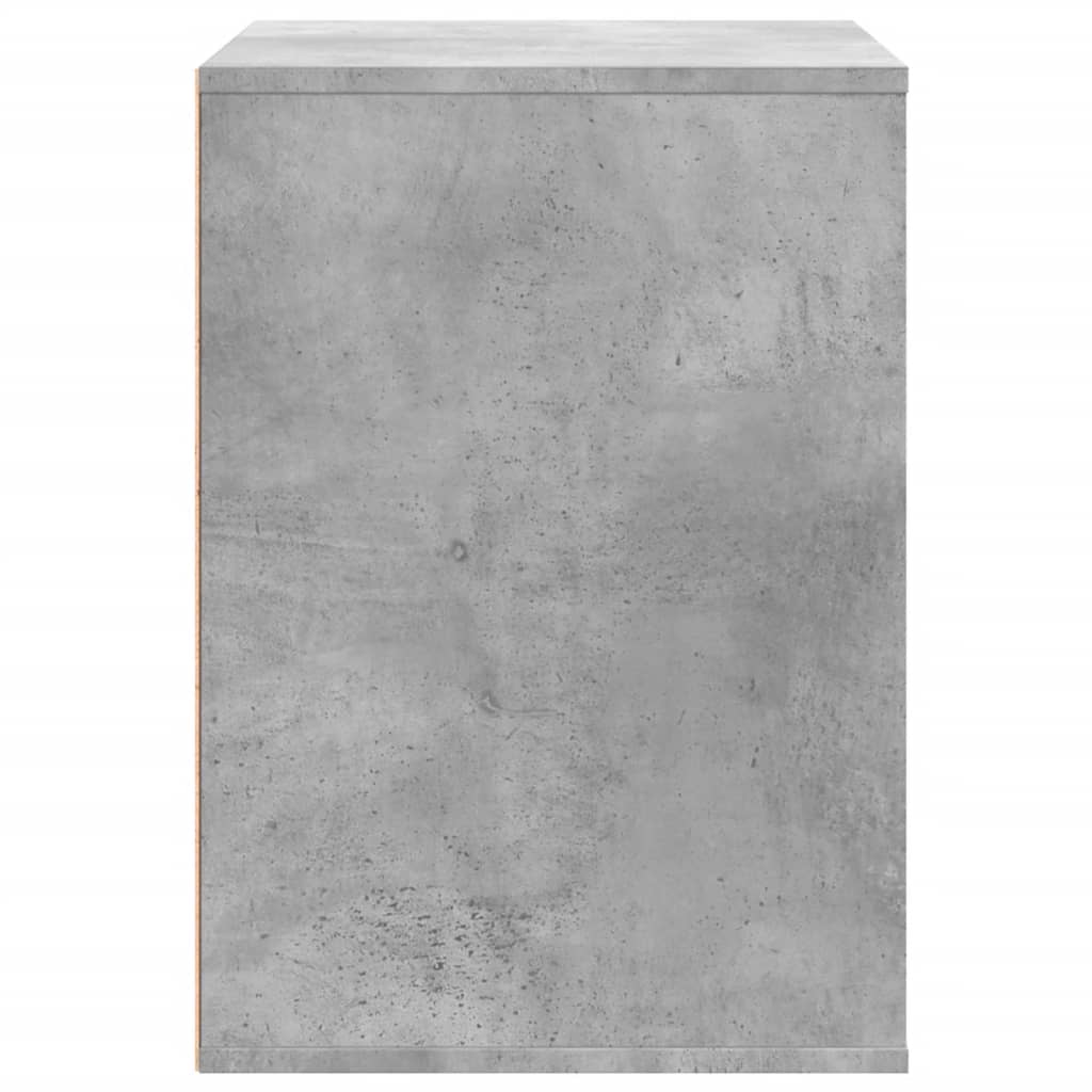 kommode til hjørne 80x41x58 cm konstrueret træ betongrå