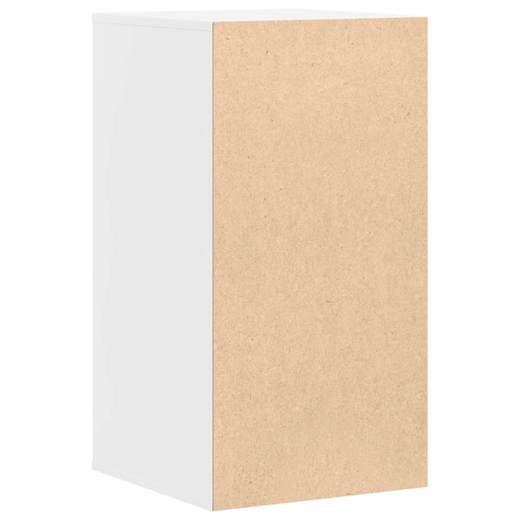 kommode til hjørne 40x41x76 cm konstrueret træ hvid