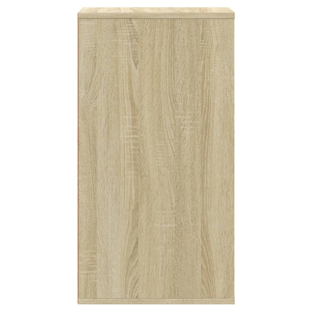 kommode til hjørne 40x41x76 cm konstrueret træ sonoma-eg