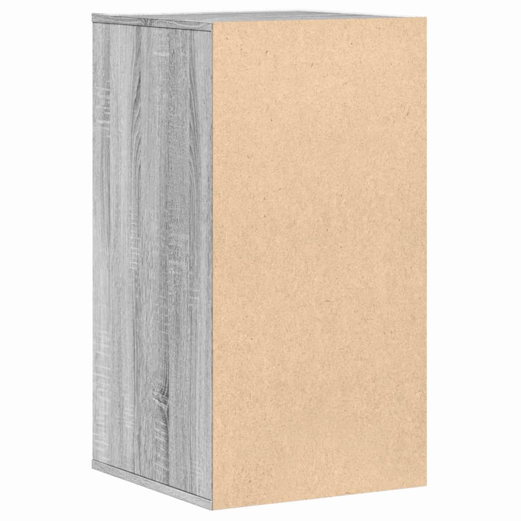 kommode til hjørne 40x41x76 cm konstrueret træ grå sonoma-eg