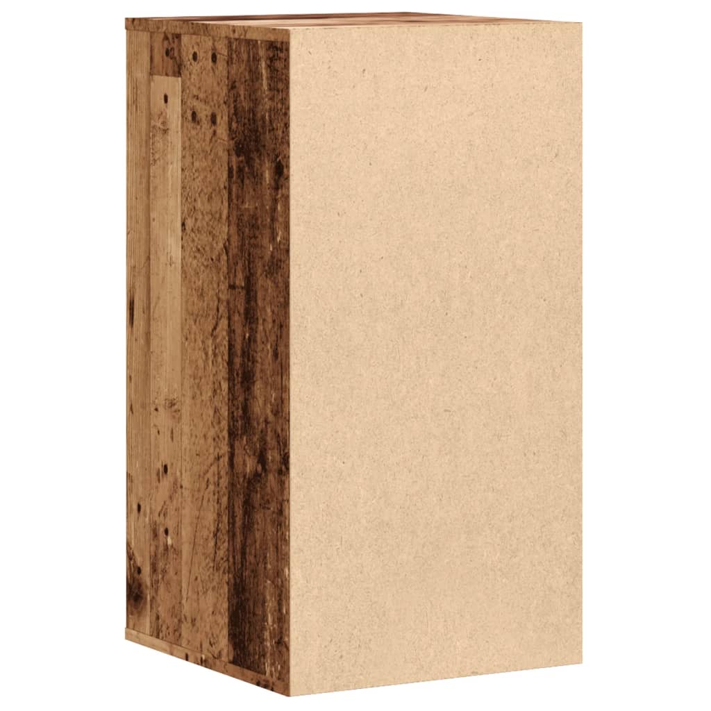 kommode til hjørne 40x41x76 cm konstrueret træ antikt træ