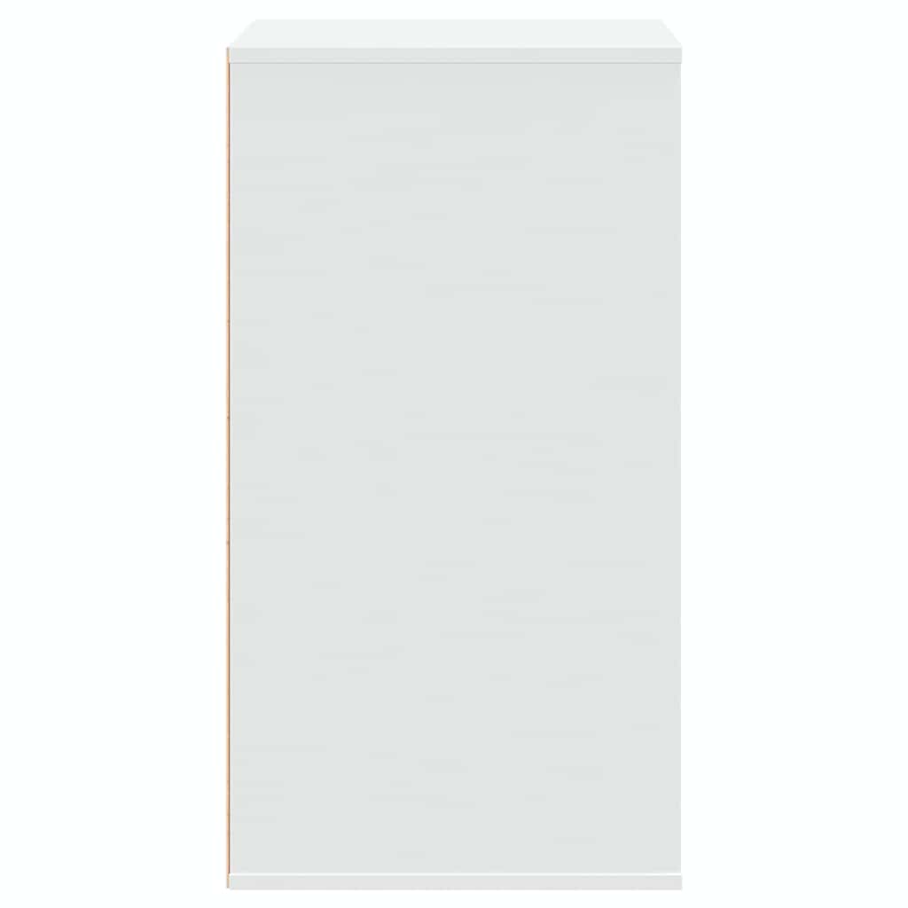 kommode til hjørne 60x41x76 cm konstrueret træ hvid
