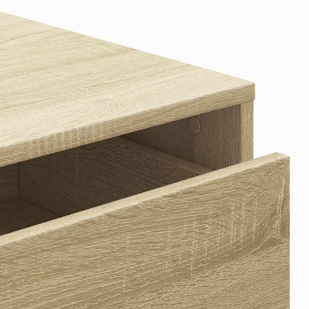 kommode til hjørne 60x41x76 cm konstrueret træ sonoma-eg