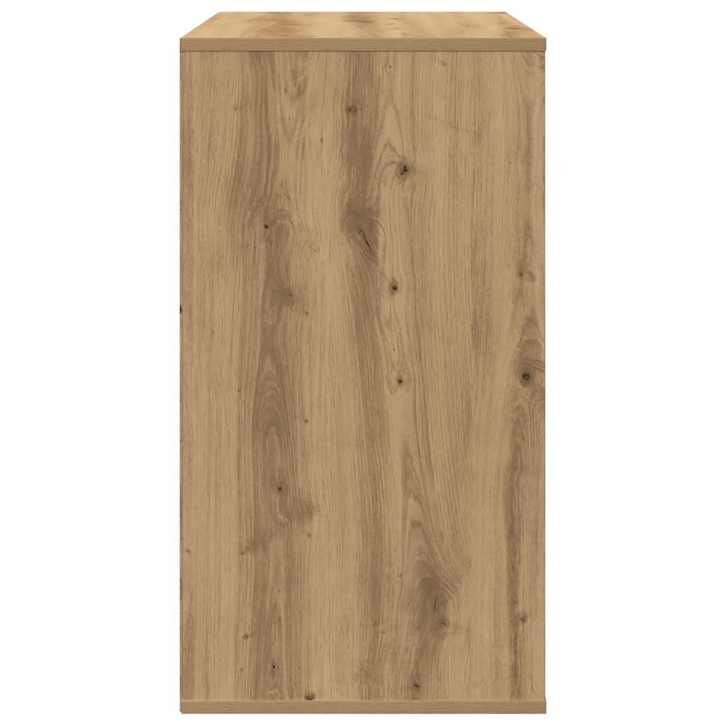kommode til hjørne 60x41x76 cm konstrueret træ egetræsfarve