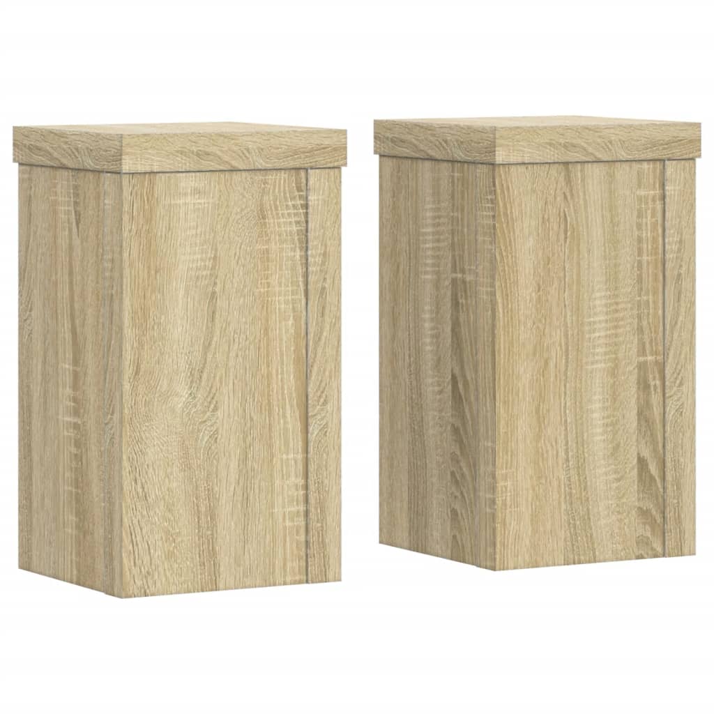 Planteholder 2 stk. Sonoma-eg 10 x 10 x 18 cm Konstrueret træ