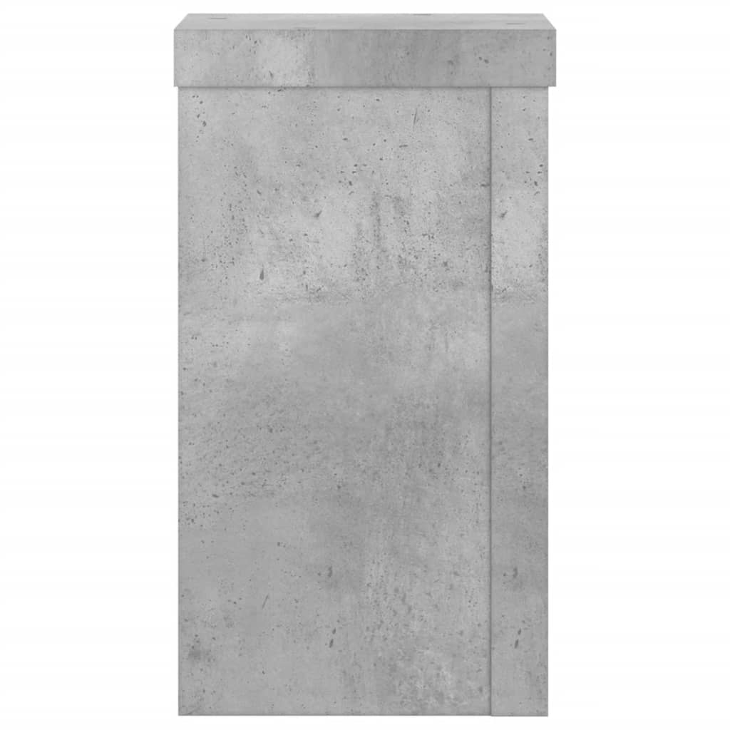 Planteholder 2 stk. Betongrå 10 x 10 x 18 cm Konstrueret træ
