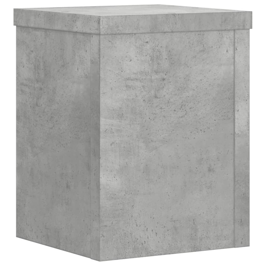 Planteholder 2 stk. Betongrå 15 x 15 x 20 cm Konstrueret træ