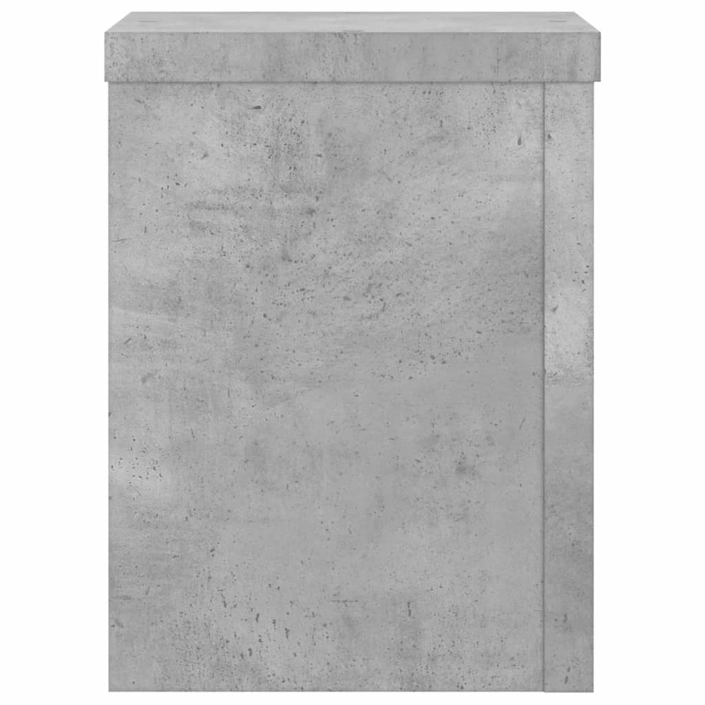 Planteholder 2 stk. Betongrå 15 x 15 x 20 cm Konstrueret træ