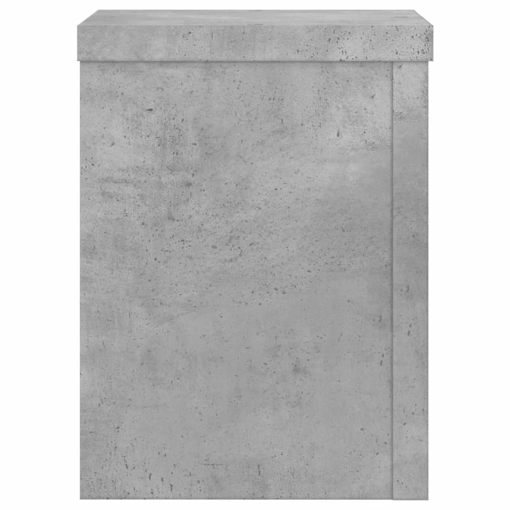 Planteholder 2 stk. Betongrå 15 x 15 x 20 cm Konstrueret træ