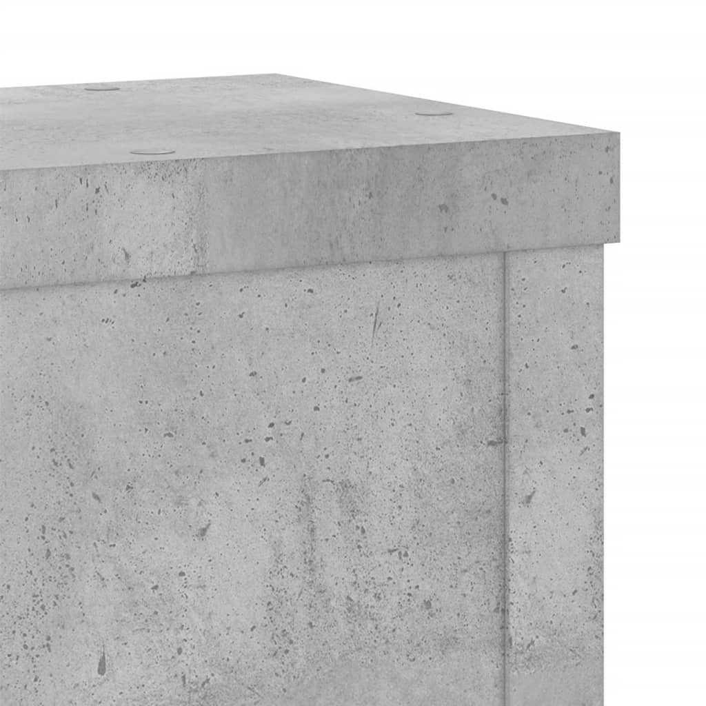 Planteholder 2 stk. Betongrå 15 x 15 x 20 cm Konstrueret træ