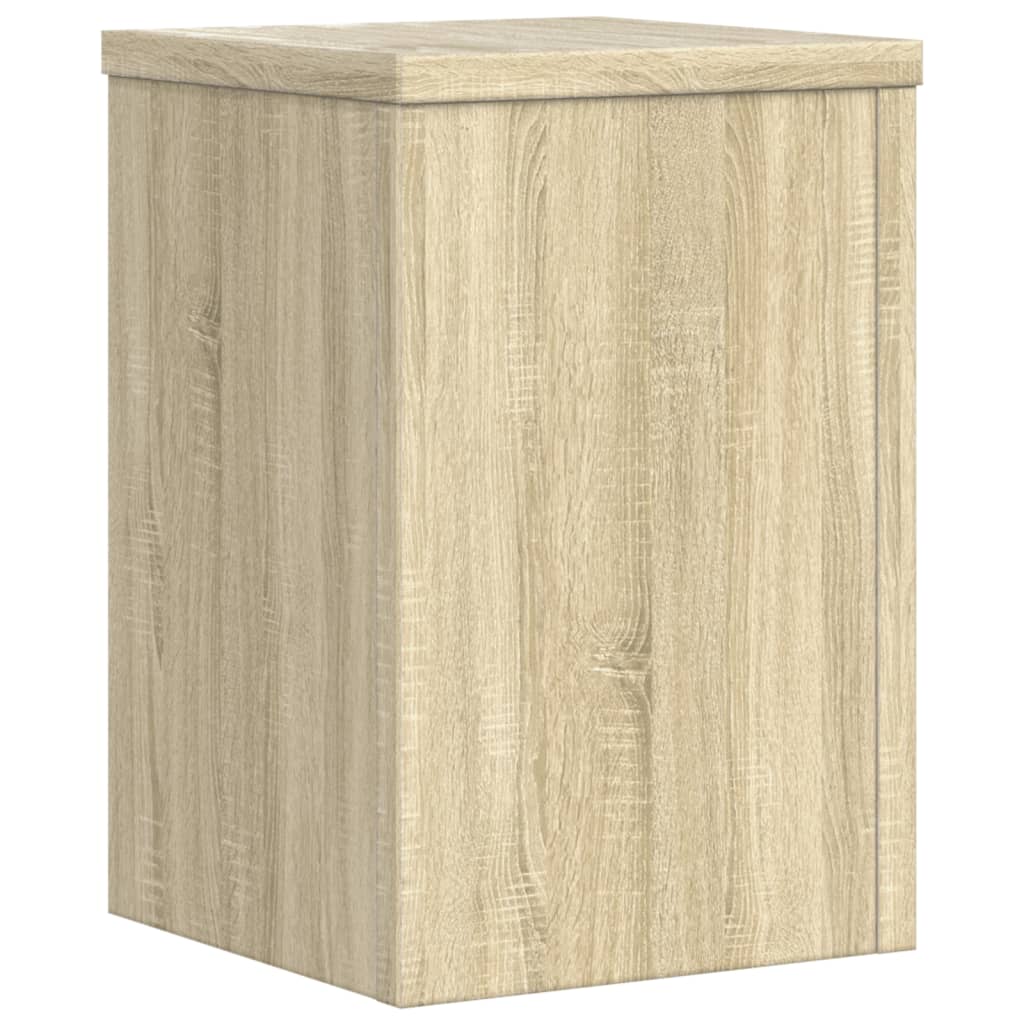 plantestativer 2 stk. 20x20x30 cm konstrueret træ sonoma-eg