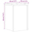 plantestativer 2 stk. 20x20x30 cm konstrueret træ sonoma-eg