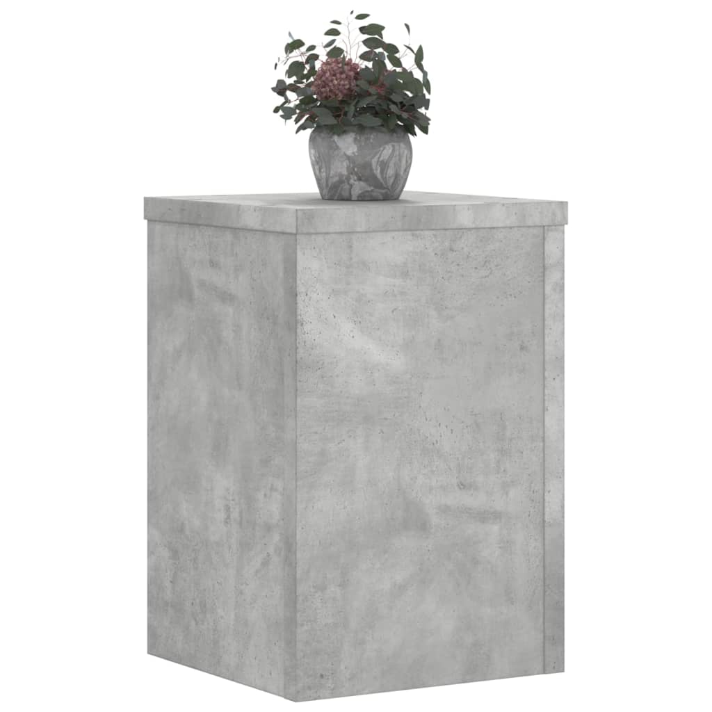 Planteholder 2 stk. Betongrå 20 x 20 x 30 cm Konstrueret træ