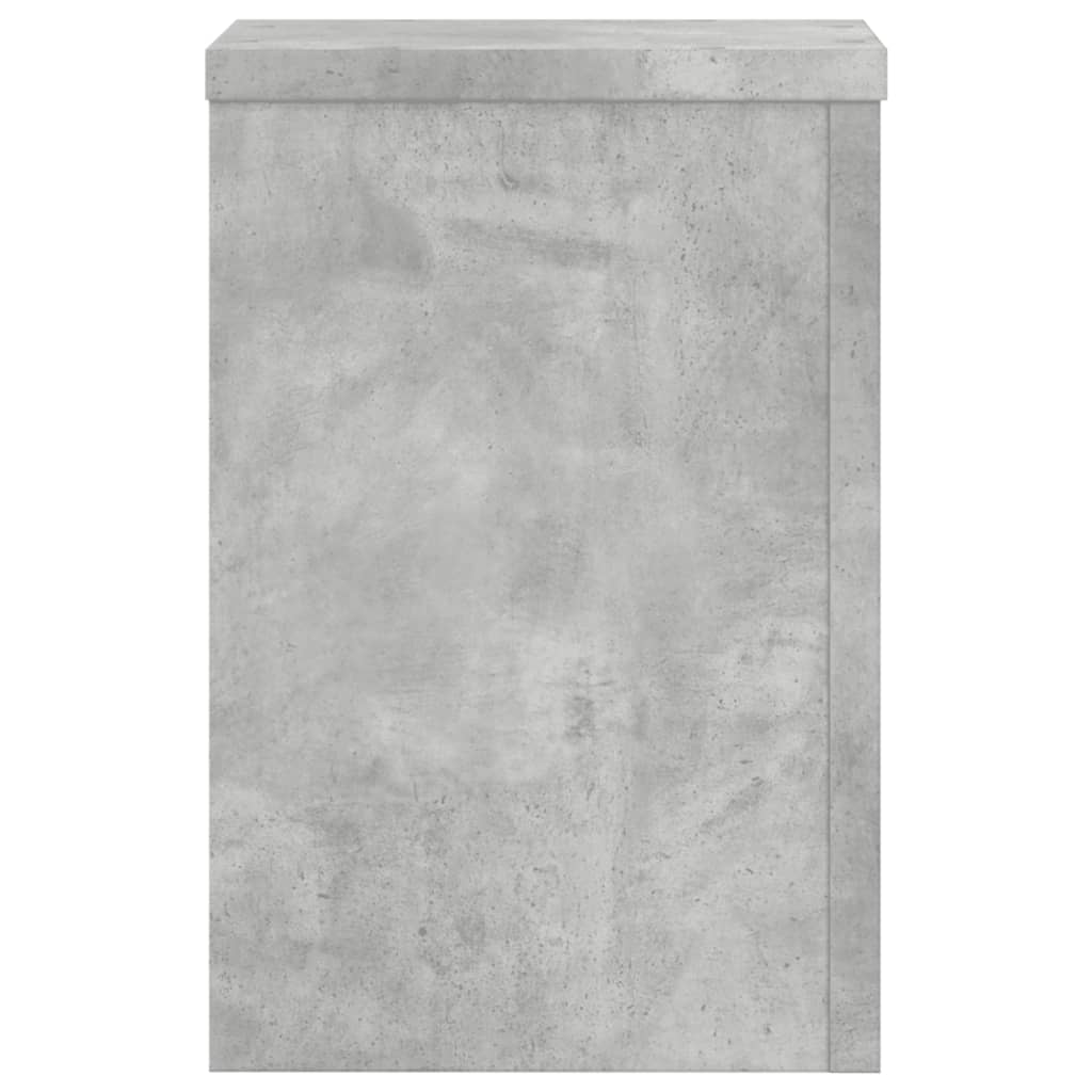 Planteholder 2 stk. Betongrå 20 x 20 x 30 cm Konstrueret træ