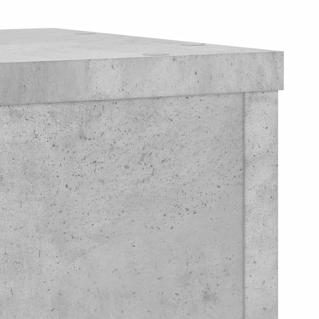Planteholder 2 stk. Betongrå 20 x 20 x 30 cm Konstrueret træ