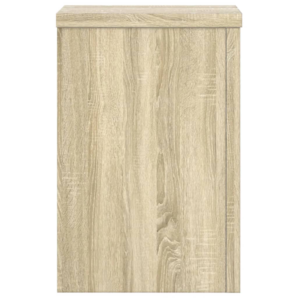 plantestativer 2 stk. 25x25x35 cm konstrueret træ sonoma-eg